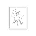 Picture of C'est La Vie II _GroupedProduct_Rectangle_Portrait_Framed_Matted_