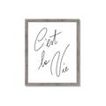 Picture of C'est La Vie II _GroupedProduct_Rectangle_Portrait_Framed_Matted_
