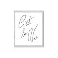 Picture of C'est La Vie II _GroupedProduct_Rectangle_Portrait_Framed_Matted_
