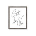 Picture of C'est La Vie II _GroupedProduct_Rectangle_Portrait_Framed_Matted_
