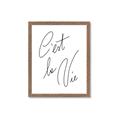 Picture of C'est La Vie II _GroupedProduct_Rectangle_Portrait_Framed_Matted_