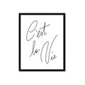 Picture of C'est La Vie II _GroupedProduct_Rectangle_Portrait_Framed_Matted_