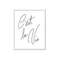 Picture of C'est La Vie II _GroupedProduct_Rectangle_Portrait_Framed_Matted_