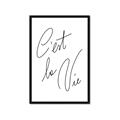 Picture of C'est La Vie II _GroupedProduct_Rectangle_Portrait_Framed_Matted_