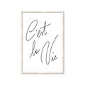 Picture of C'est La Vie II _GroupedProduct_Rectangle_Portrait_Framed_Matted_