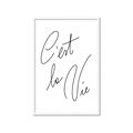 Picture of C'est La Vie II _GroupedProduct_Rectangle_Portrait_Framed_Matted_