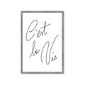 Picture of C'est La Vie II _GroupedProduct_Rectangle_Portrait_Framed_Matted_