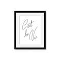Picture of C'est La Vie II _GroupedProduct_Rectangle_Portrait_Framed_Matted_