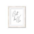 Picture of C'est La Vie II _GroupedProduct_Rectangle_Portrait_Framed_Matted_