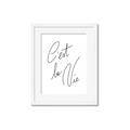 Picture of C'est La Vie II _GroupedProduct_Rectangle_Portrait_Framed_Matted_