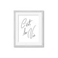 Picture of C'est La Vie II _GroupedProduct_Rectangle_Portrait_Framed_Matted_