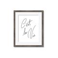 Picture of C'est La Vie II _GroupedProduct_Rectangle_Portrait_Framed_Matted_