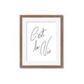 Picture of C'est La Vie II _GroupedProduct_Rectangle_Portrait_Framed_Matted_