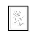 Picture of C'est La Vie II _GroupedProduct_Rectangle_Portrait_Framed_Matted_