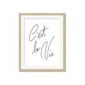 Picture of C'est La Vie II _GroupedProduct_Rectangle_Portrait_Framed_Matted_