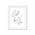 Picture of C'est La Vie II _GroupedProduct_Rectangle_Portrait_Framed_Matted_