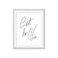 Picture of C'est La Vie II _GroupedProduct_Rectangle_Portrait_Framed_Matted_