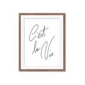 Picture of C'est La Vie II _GroupedProduct_Rectangle_Portrait_Framed_Matted_