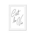 Picture of C'est La Vie II _GroupedProduct_Rectangle_Portrait_Framed_Matted_