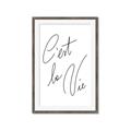 Picture of C'est La Vie II _GroupedProduct_Rectangle_Portrait_Framed_Matted_