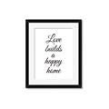 Picture of A Happy Home _GroupedProduct_Rectangle_Portrait_Framed_Matted_