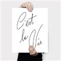 Picture of C'est La Vie II _GroupedProduct_Rectangle_Portrait_Canvas_