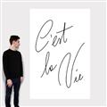 Picture of C'est La Vie II _GroupedProduct_Rectangle_Portrait_Canvas_