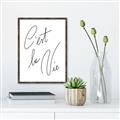 Picture of C'est La Vie II _GroupedProduct_Rectangle_Portrait_Canvas_Framed_