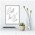 Picture of C'est La Vie II _GroupedProduct_Rectangle_Portrait_Canvas_Framed_