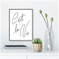 Picture of C'est La Vie II _GroupedProduct_Rectangle_Portrait_Canvas_Framed_