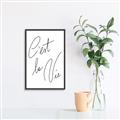 Picture of C'est La Vie II _GroupedProduct_Rectangle_Portrait_Canvas_Framed_