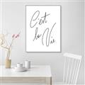 Picture of C'est La Vie II _GroupedProduct_Rectangle_Portrait_Canvas_Framed_