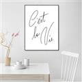 Picture of C'est La Vie II _GroupedProduct_Rectangle_Portrait_Canvas_Framed_