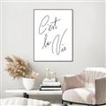 Picture of C'est La Vie II _GroupedProduct_Rectangle_Portrait_Canvas_Framed_