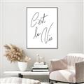 Picture of C'est La Vie II _GroupedProduct_Rectangle_Portrait_Canvas_Framed_
