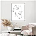 Picture of C'est La Vie II _GroupedProduct_Rectangle_Portrait_Canvas_Framed_