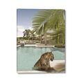 Picture of Gepard in water _GroupedProduct_Rectangle_Portrait_Canvas_