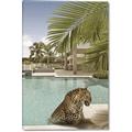 Picture of Gepard in water _GroupedProduct_Rectangle_Portrait_Canvas_