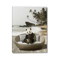 Picture of Panda Sitting on Sofa _GroupedProduct_Rectangle_Portrait_Canvas_