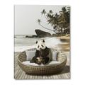 Picture of Panda Sitting on Sofa _GroupedProduct_Rectangle_Portrait_Canvas_