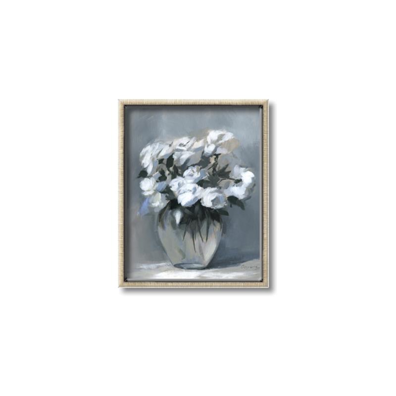 Picture of Vase with beautiful flower _GroupedProduct_Rectangle_Portrait_Canvas_Framed_