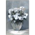 Picture of Vase with beautiful flower _GroupedProduct_Rectangle_Portrait_Canvas_Framed_
