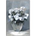 Picture of Vase with beautiful flower _GroupedProduct_Rectangle_Portrait_Canvas_Framed_