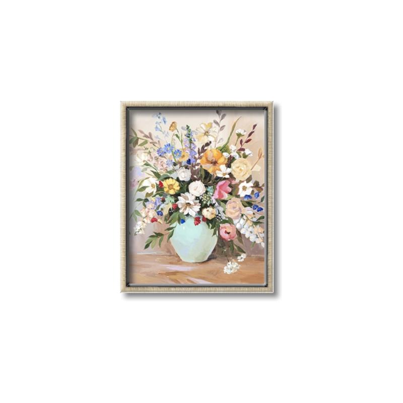 Picture of Soft Floral Burst _GroupedProduct_Rectangle_Portrait_Canvas_Framed_