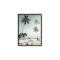 Picture of Palms & Cool Car _GroupedProduct_Rectangle_Portrait_Photography _GroupedProduct_Rectangle_Portrait_Canvas_Framed_
