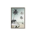 Picture of Palms & Cool Car _GroupedProduct_Rectangle_Portrait_Photography _GroupedProduct_Rectangle_Portrait_Canvas_Framed_