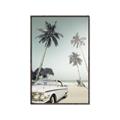 Picture of Palms & Cool Car _GroupedProduct_Rectangle_Portrait_Photography _GroupedProduct_Rectangle_Portrait_Canvas_Framed_