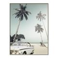 Picture of Palms & Cool Car _GroupedProduct_Rectangle_Portrait_Photography _GroupedProduct_Rectangle_Portrait_Canvas_Framed_