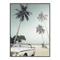 Picture of Palms & Cool Car _GroupedProduct_Rectangle_Portrait_Photography _GroupedProduct_Rectangle_Portrait_Canvas_Framed_