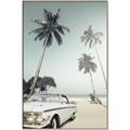 Picture of Palms & Cool Car _GroupedProduct_Rectangle_Portrait_Photography _GroupedProduct_Rectangle_Portrait_Canvas_Framed_